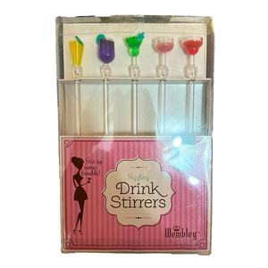 Wembley Colorful Cocktail Drinks‎ Stirrers Acrylic